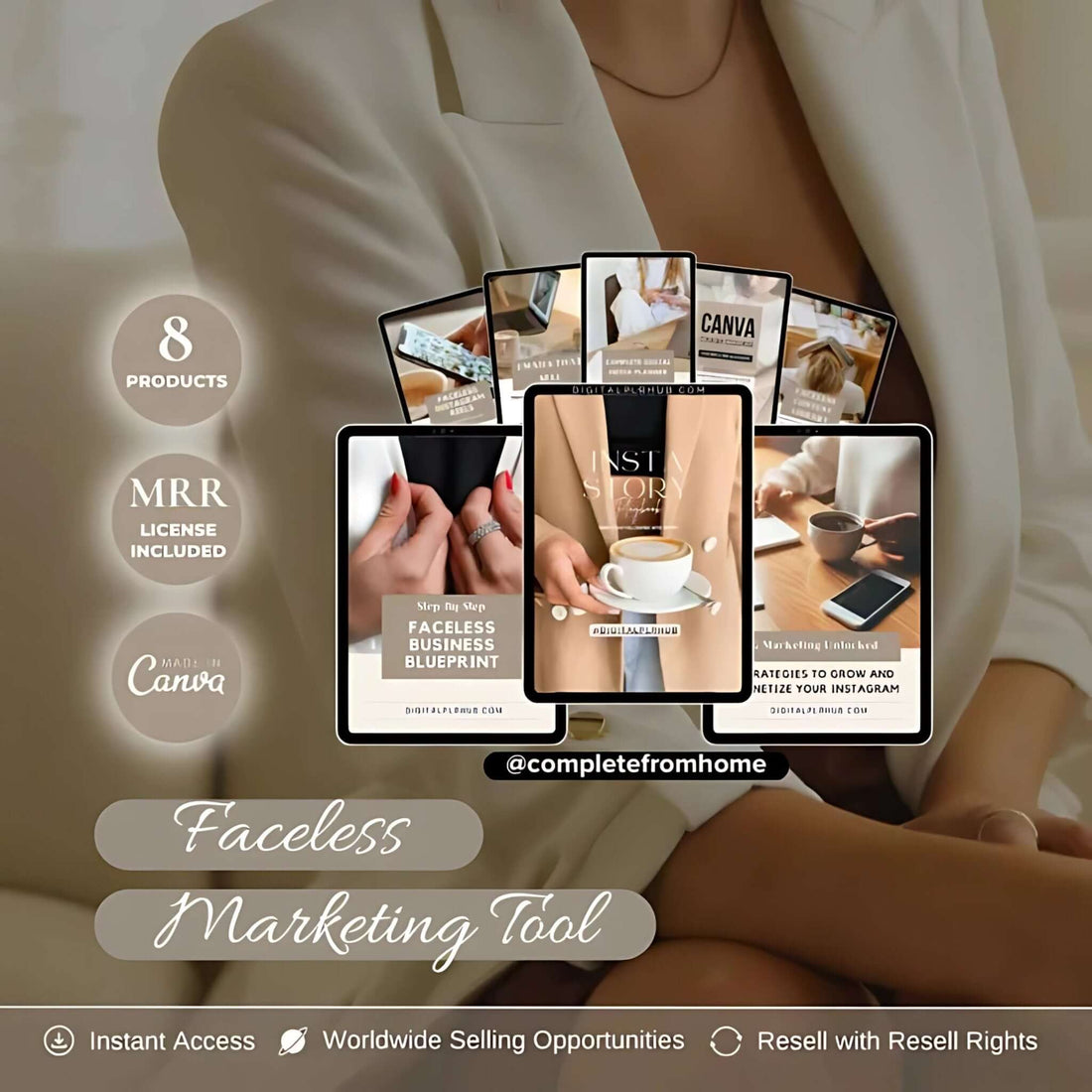 The Ultimate Faceless Marketing Tool with MRR - Complete From Home